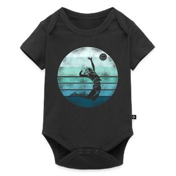Volleyball Player Team Retro - Baby Premium short-sleeve bodysuit - black - Front