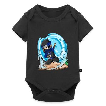 Ninja motif for children - Baby Premium short-sleeve bodysuit - black - Front