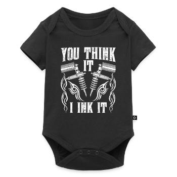 Tatoueur Tatoueur Tatouage - Body à manches courtes Premium Bébé - noir - Devant