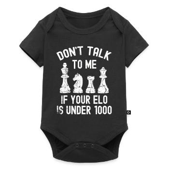 Chess Gift Board Game Chess Game Chess Board - Baby Premium short-sleeve bodysuit - black - Front