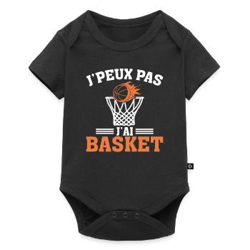 Je Peux Pas J'ai Basket - Body à manches courtes Premium Bébé - noir - Devant