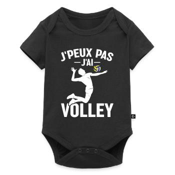 Je Peux Pas J'ai Volley - Body à manches courtes Premium Bébé - noir - Devant