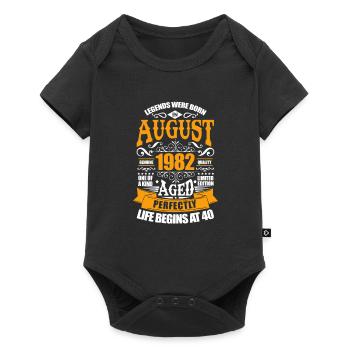 Août 1982 - Body à manches courtes Premium Bébé - noir - Devant