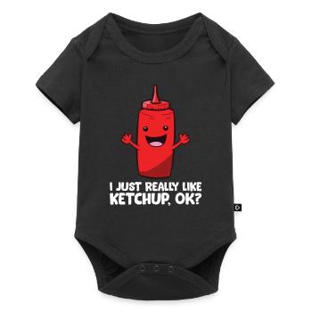 J’aime juste le ketchup, d’accord? Ketchup - Body à manches courtes Premium Bébé - noir - Devant