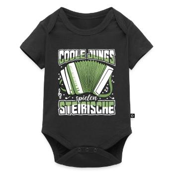 Steirische Harmonika Ziachorgl Quetschn Steiermark - Baby Premium Kurzarmbody - Schwarz - Vorne