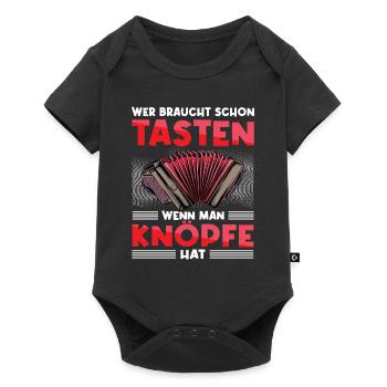 Steirische Harmonika Ziachorgl Quetschn Steiermark - Baby Premium Kurzarmbody - Schwarz - Vorne