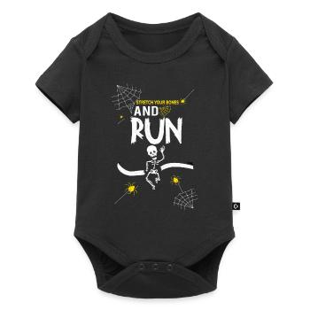Athlétisme Athlétisme Runner Run Cadeau - Body à manches courtes Premium Bébé - noir - Devant