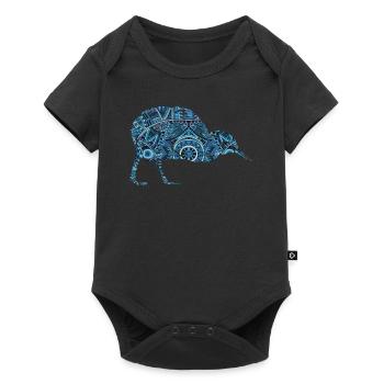 Kiwi Tribal Nouvelle-Zélande - Body à manches courtes Premium Bébé - noir - Devant