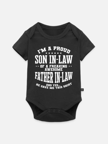 Schwiegersohn Der Schwiegermutter - Baby Premium Kurzarmbody - Schwarz