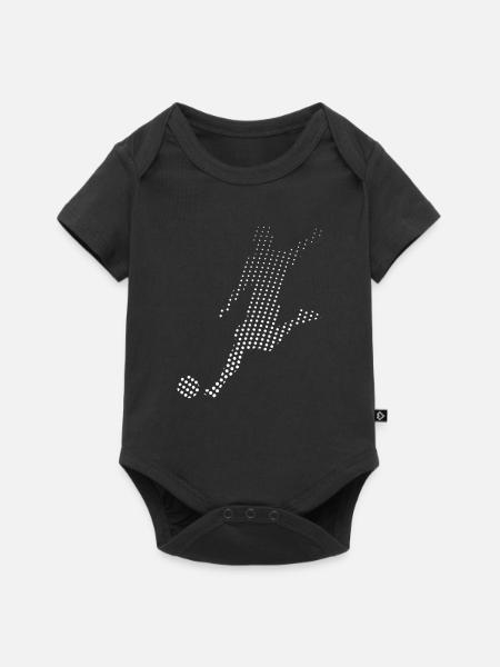 Fußball Fußballer - Baby Premium Kurzarmbody - Schwarz