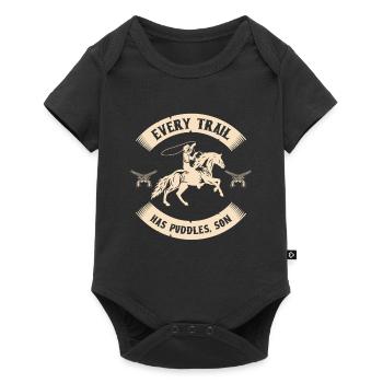 Cowboy Bull Riding Western Riding Rodeo Gift - Baby Premium short-sleeve bodysuit - black - Front