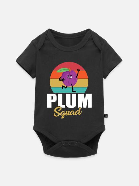 Pflaume Squad - Baby Premium Kurzarmbody - Schwarz
