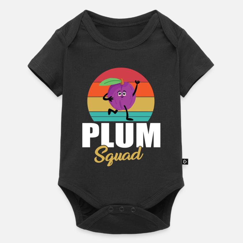 Pflaume Squad - Baby Premium Kurzarmbody - Schwarz