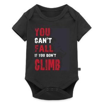 Klettern - Baby Premium Kurzarmbody - Schwarz - Vorne