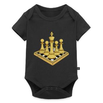 Chess Gift Board Game Chess Game Chess Board - Baby Premium short-sleeve bodysuit - black - Front
