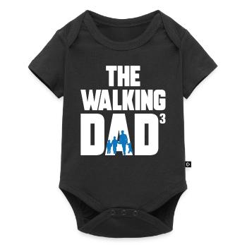 The Walking Dad 3 Saunter Papa Fils Fête des Pères - Body à manches courtes Premium Bébé - noir - Devant