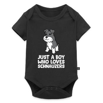 La vie est meilleure avec un Schnauzer - Body à manches courtes Premium Bébé - noir - Devant