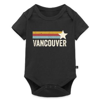 USA City Star Years Retro - Vintage Vancouver - Baby Premium short-sleeve bodysuit - black - Front