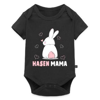 Hasen Mama Süßes Häschen Ostern Hasenmama - Baby Premium Kurzarmbody - Schwarz - Vorne