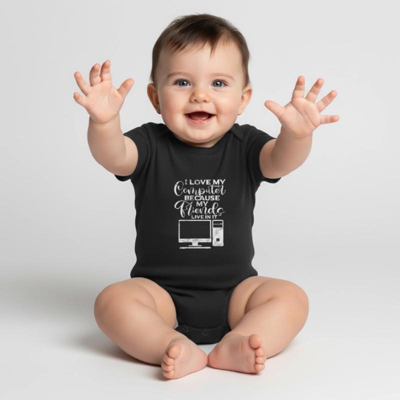 Computer Nerd Programmeur PC Cadeau informatique Body à manches courtes Premium Bébé