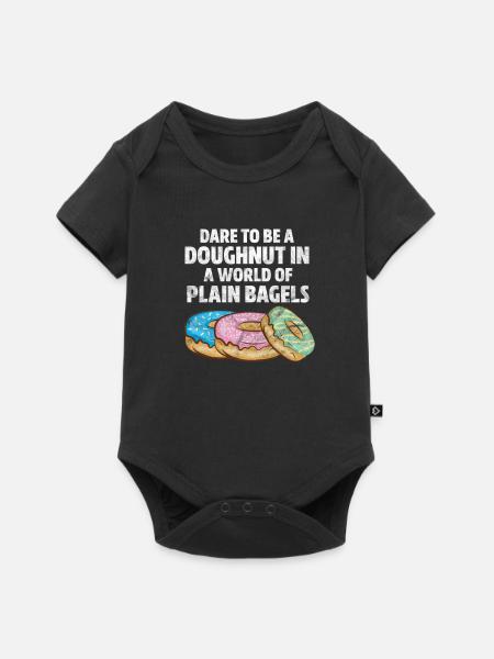 Donut - Baby Premium Kurzarmbody - Schwarz