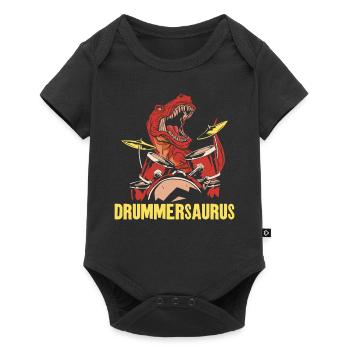 Batteur Batterie Dinosaur T-Rex - Body à manches courtes Premium Bébé - noir - Devant