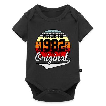 Anniversaire fait en 1982 - Body à manches courtes Premium Bébé - noir - Devant