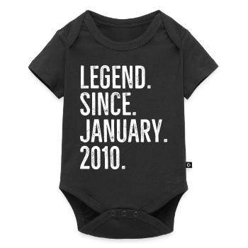 Legend Since January 2010 - Baby Premium short-sleeve bodysuit - black - Front
