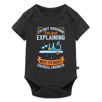 Chemical Engineer Chemical Engineering Science - Baby Premium short-sleeve bodysuit - black - Front