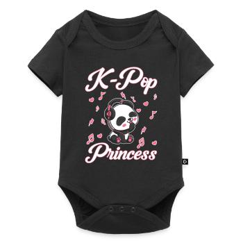 Panda K-Pop Panda Corée du Sud - Body à manches courtes Premium Bébé - noir - Devant