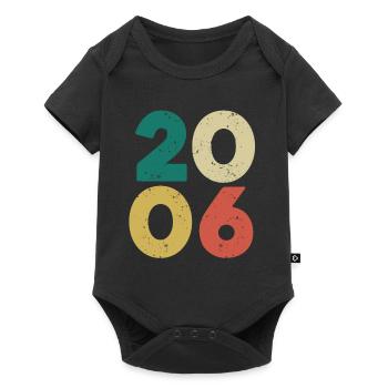 2006 - Millésime 2006 Rétro Vintage - Body à manches courtes Premium Bébé - noir - Devant