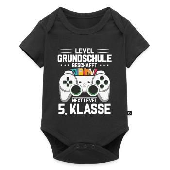 Erstklässler 1. Klasse Einschulung Junge Geschenk - Baby Premium Kurzarmbody - Schwarz - Vorne