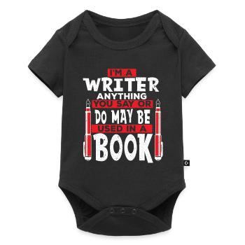 Auteur Écrire un livre Écrire un roman Rédacteur - Body à manches courtes Premium Bébé - noir - Devant