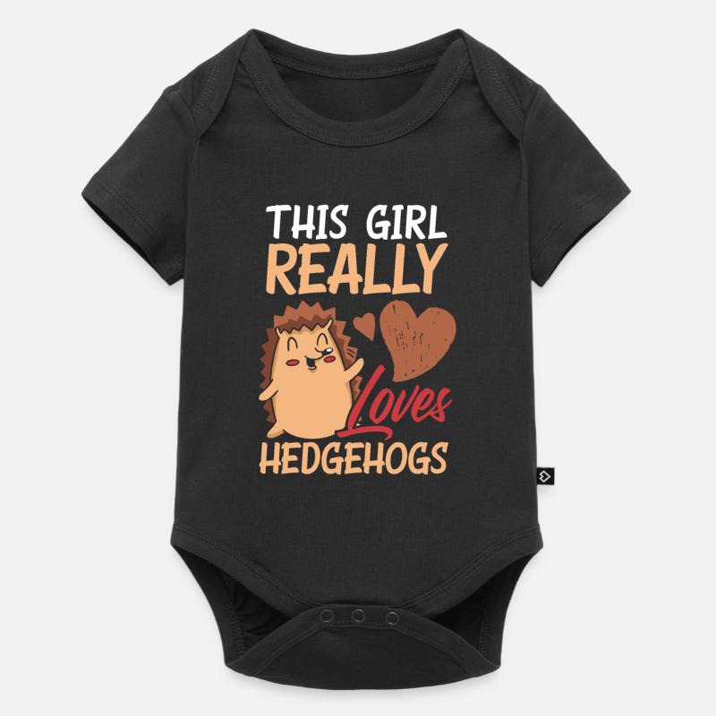 Igel Igel Igel - Baby Premium Kurzarmbody - Schwarz