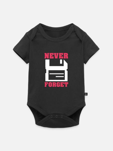 Computer - Baby Premium Kurzarmbody - Schwarz