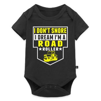 Je ne ronfle pas, je suis scooter de route - Body à manches courtes Premium Bébé - noir - Devant
