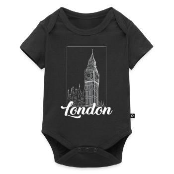 Londres - Body à manches courtes Premium Bébé - noir - Devant