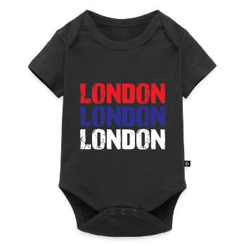 Londres - Body à manches courtes Premium Bébé - noir - Devant