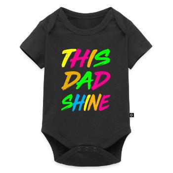 Ce papa shine father figure papa meilleurs pères - Body à manches courtes Premium Bébé - noir - Devant