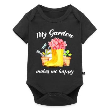 Jardin Disant Jardinier Hobby Jardinier Idée cadeau - Body à manches courtes Premium Bébé - noir - Devant