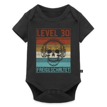 30. Geburtstag Gamer Level 30 Jahre - Baby Premium Kurzarmbody - Schwarz - Vorne