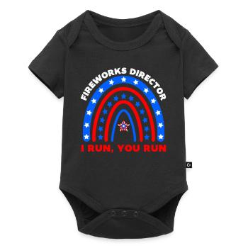 Réalisateur de feux d’artifice drôle 4 juillet - Body à manches courtes Premium Bébé - noir - Devant