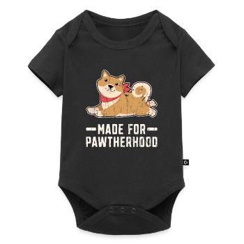 Made for Pawtherhood - Corgi Dog Lover Dog Owner - Baby Premium short-sleeve bodysuit - black - Front