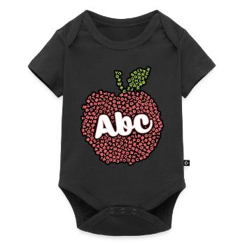 Apple Made from the Alphabet - Baby Premium short-sleeve bodysuit - black - Front