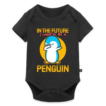 In The Future I Want To Be A Penguin - Baby Premium short-sleeve bodysuit - black - Front