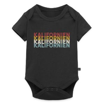 US 70s Retro State Vintage Californie - Body à manches courtes Premium Bébé - noir - Devant