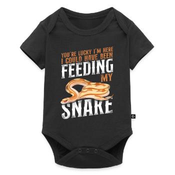 Snake Serpent Vintage YouRe Lucky - Baby Premium Kurzarmbody - Schwarz - Vorne