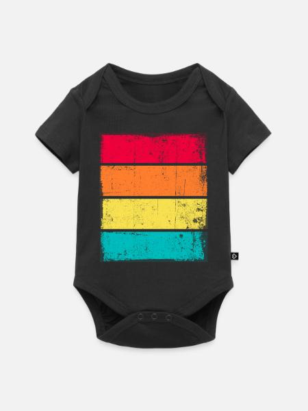 Sunset Grunge Hintergrund - Baby Premium Kurzarmbody - Schwarz