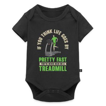 Jogger Runner Marathon Jogging Ski de fond - Body à manches courtes Premium Bébé - noir - Devant