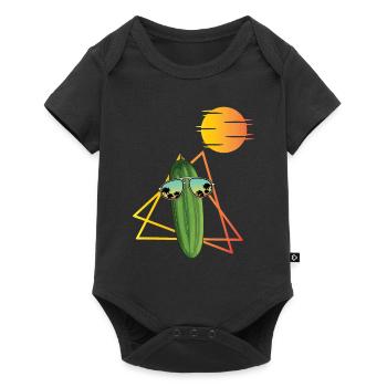 Concombre des années 80 - Body à manches courtes Premium Bébé - noir - Devant